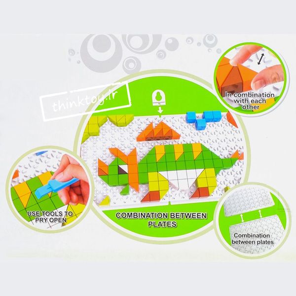 پازل موزاییکی دایناسورها